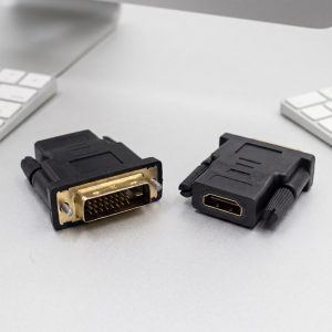 HDMI (母) 轉 DVI-D 24+1 (公) 雙向轉接頭