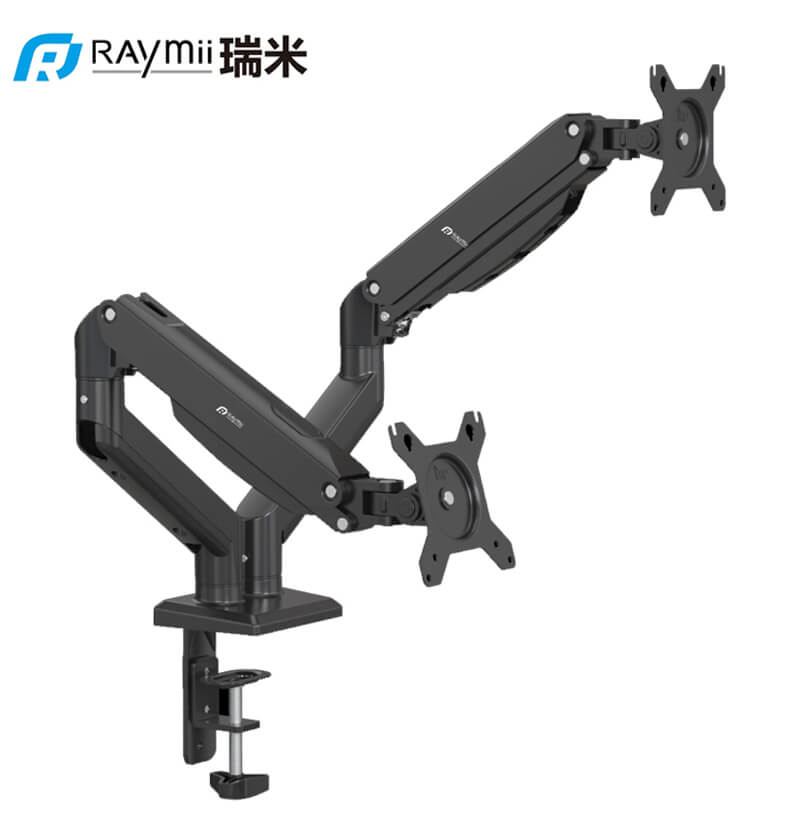 Raymii 瑞米 VS-89 氣壓式雙螢幕架 鋁合金氣壓螢幕支架 旋轉升降電腦桌架 2 Raymii 瑞米 VS-89 氣壓式雙螢幕支架 雙螢幕桌上型 螢幕架 旋轉升降 電腦螢幕支架