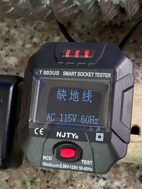 T003US 智能電源插座檢測儀 數顯插座測試 漏電保護檢測：圖片 2