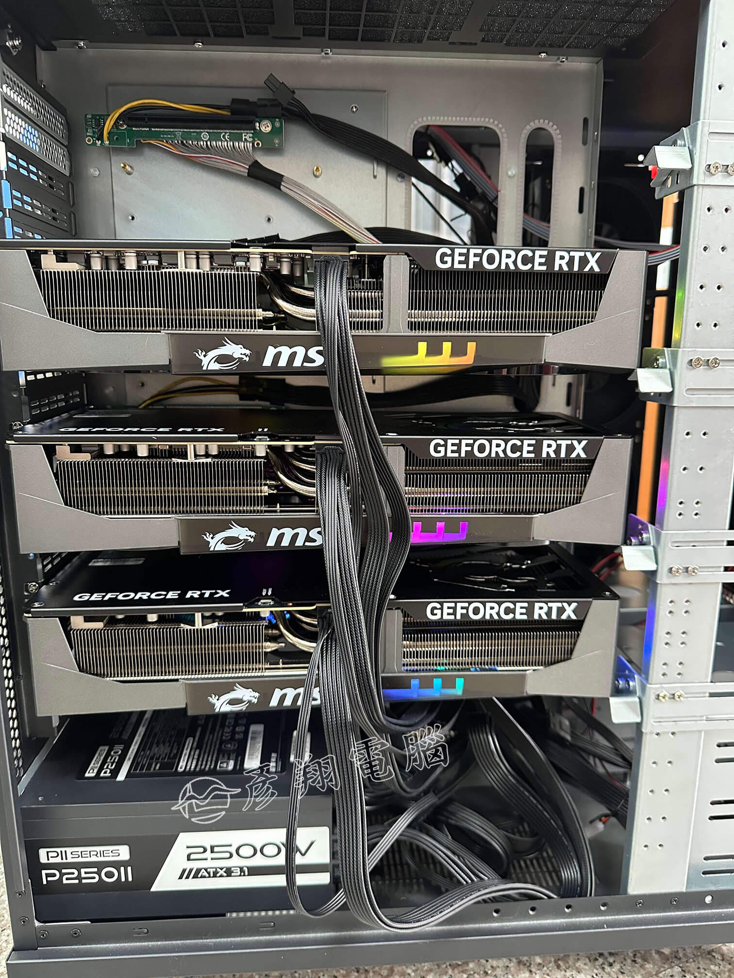 多卡GPU工作站-支援6組360mm水冷排極限散熱規格